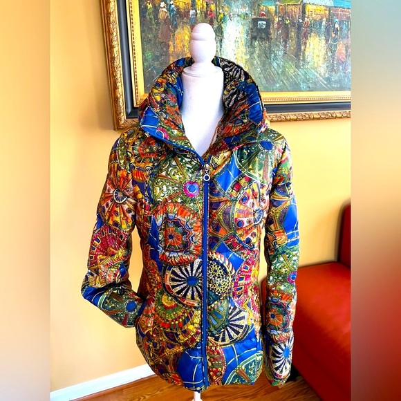 Finn Flare colorful puffer coat - Picture 4 of 17